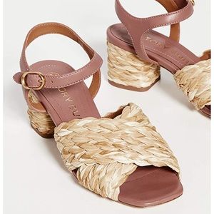 Tory Burch block Heel Sandals size 5
